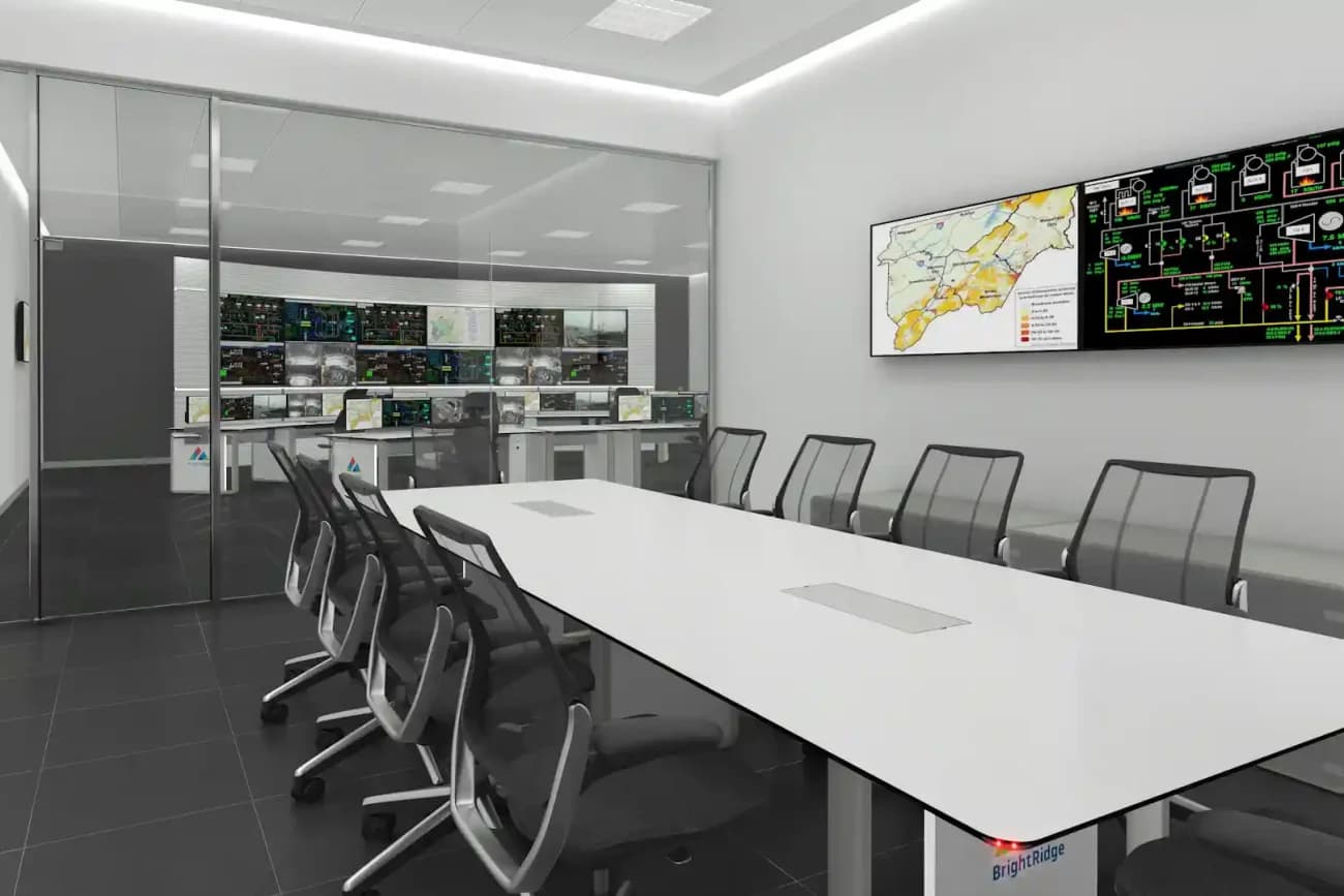 Brightridge crisis room with collaboration AV