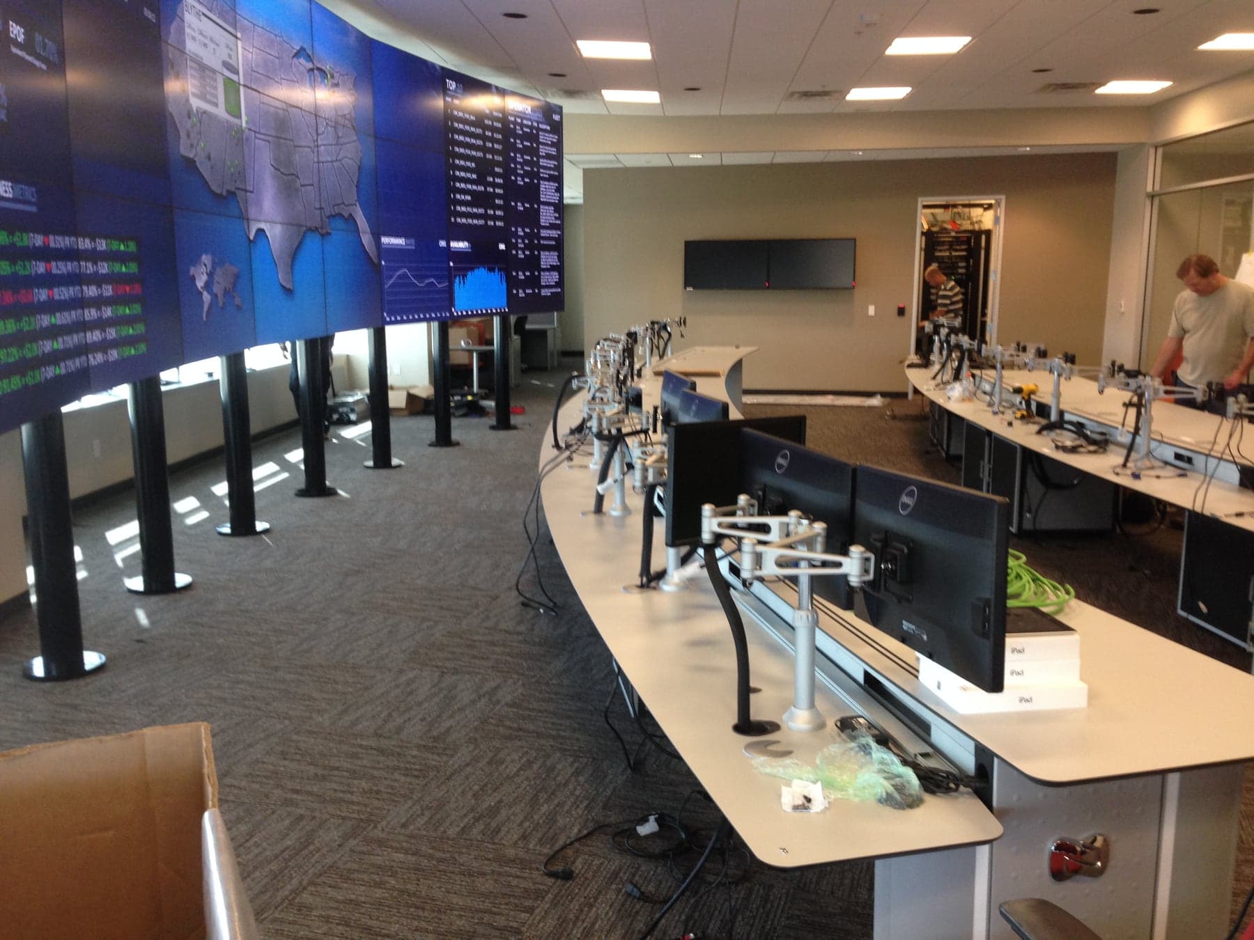 Panasonic NOC/SOC video wall + consoles