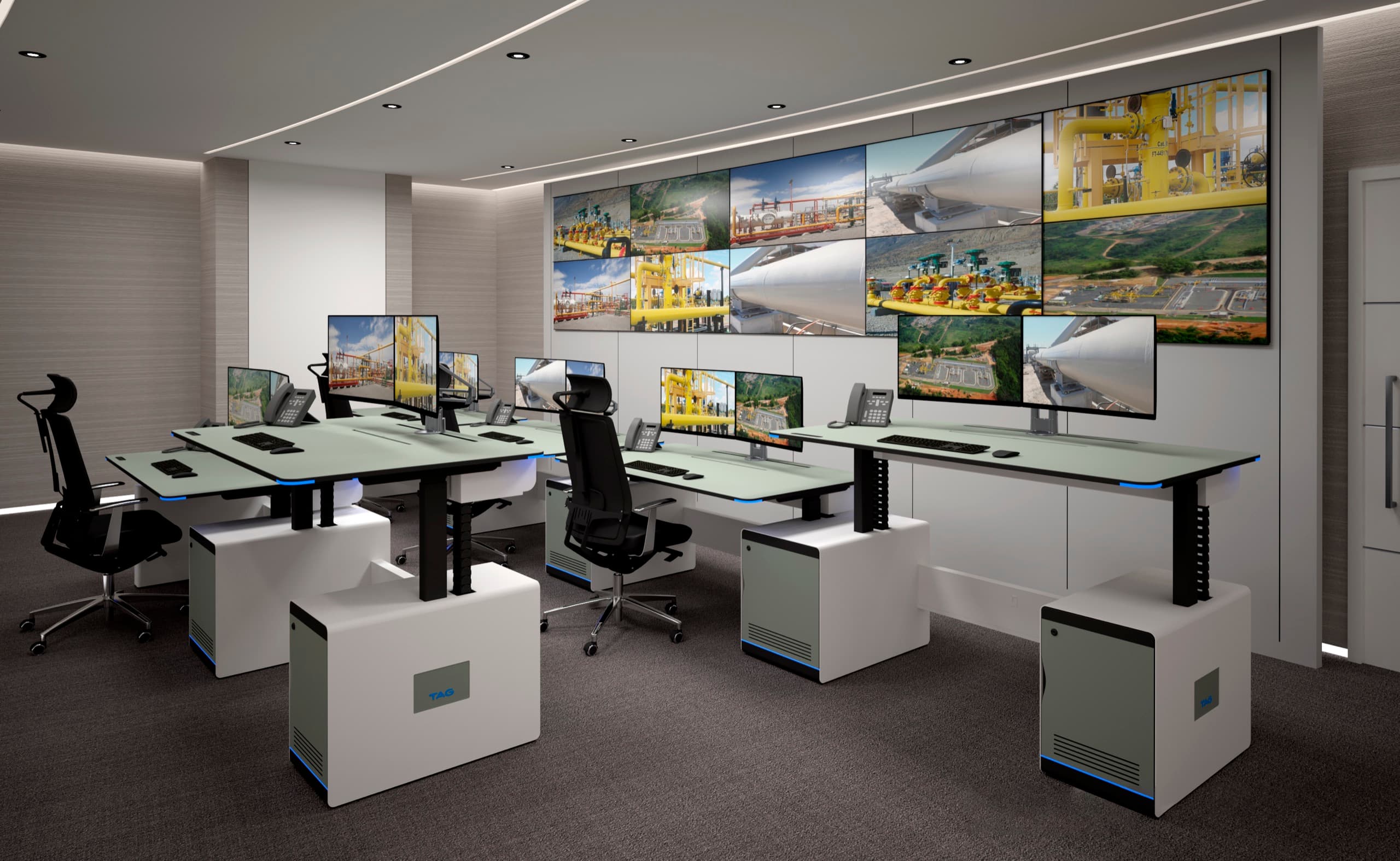 Oil & Gas Control Room Consoles control room by Fountainhead