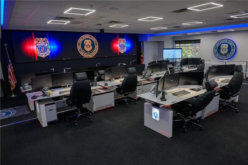 Real-Time Crime Center delivered turnkey — operators, video wall, and integrated AV in production
