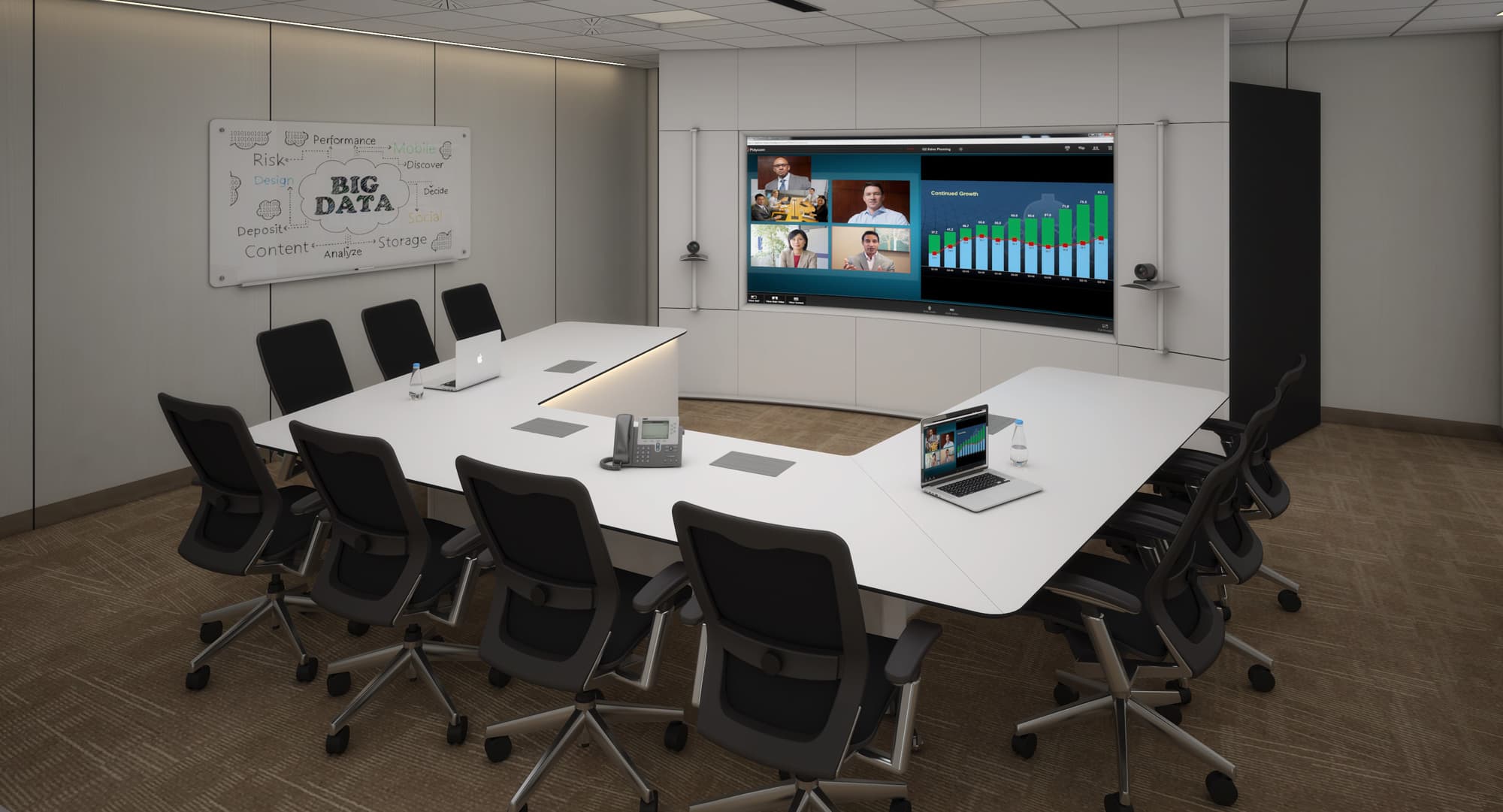 Elite MEET table with integrated AV