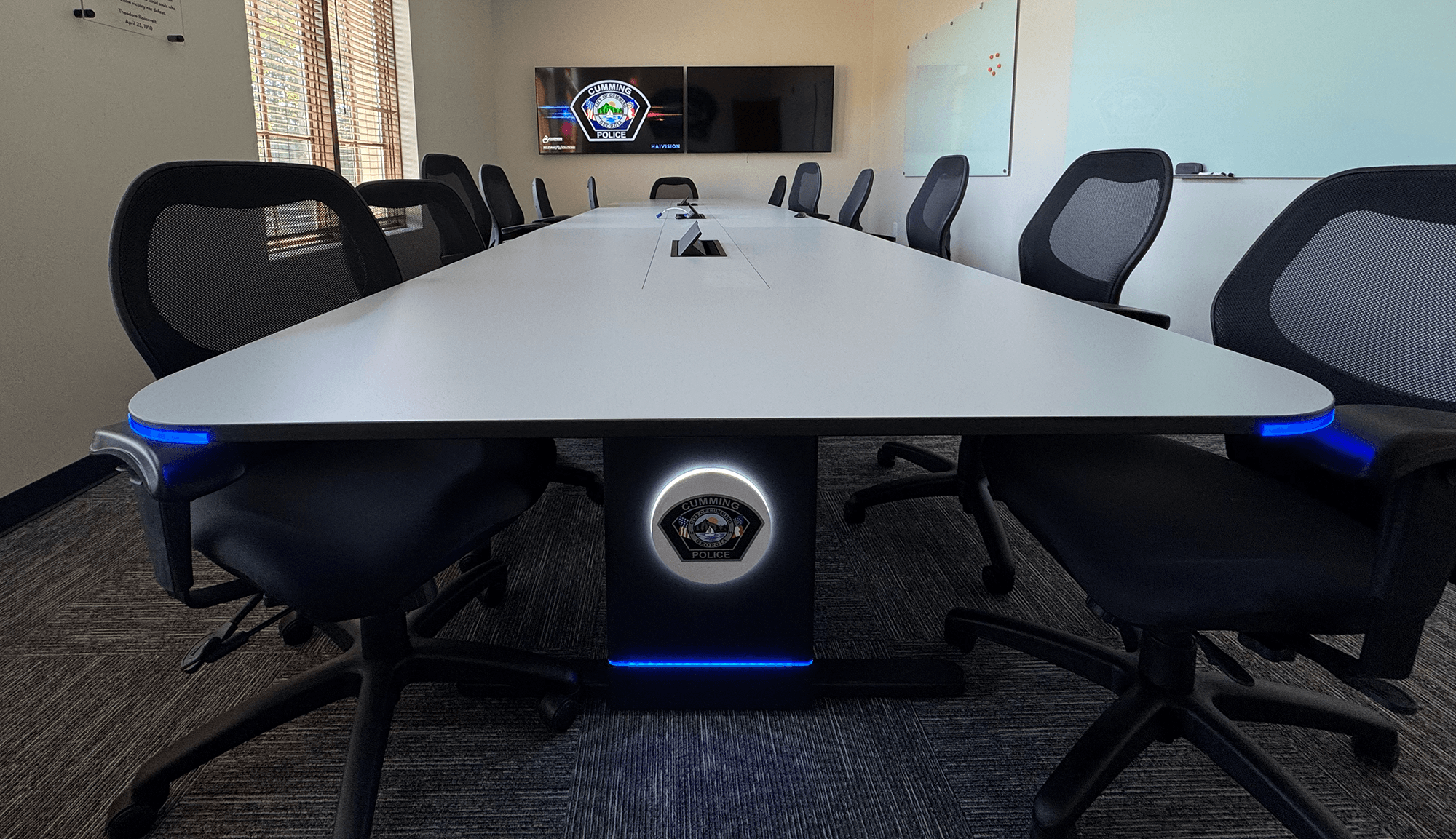 Custom conference table — Cumming, GA installation