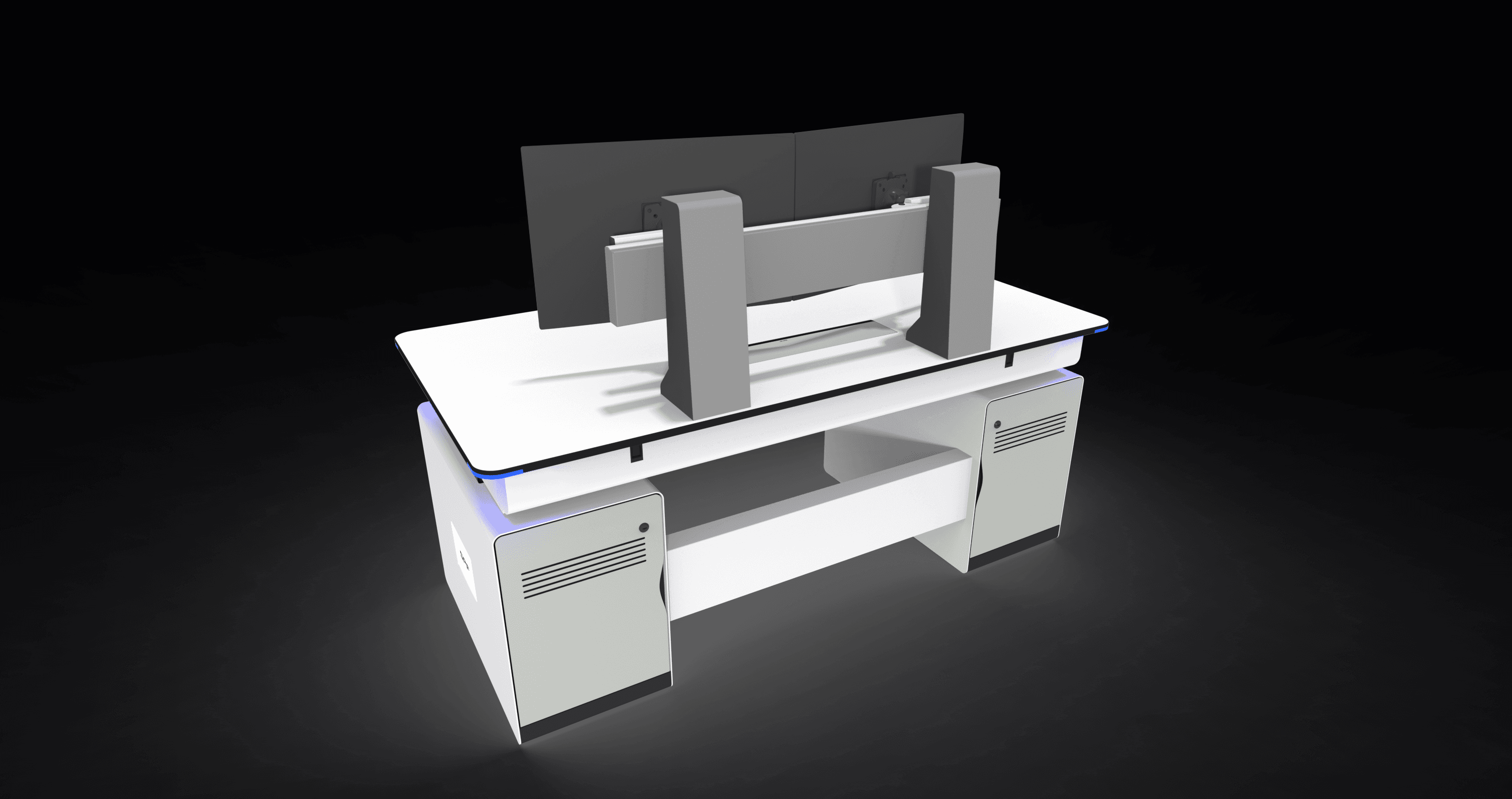 Elite Slatwall console — finished installation