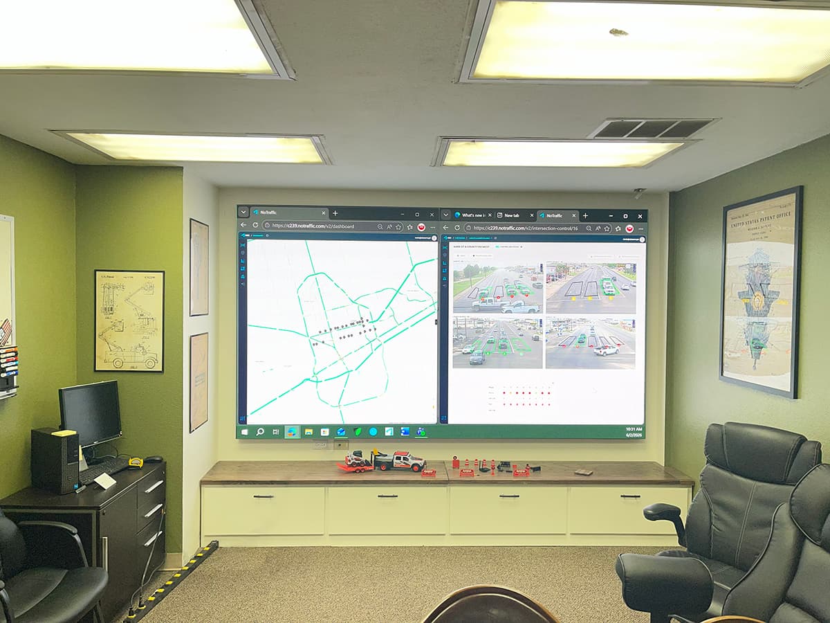 City of Odessa Traffic Signal Shop — Odessa Traffic Signal Control Room for Centralized Traffic Management