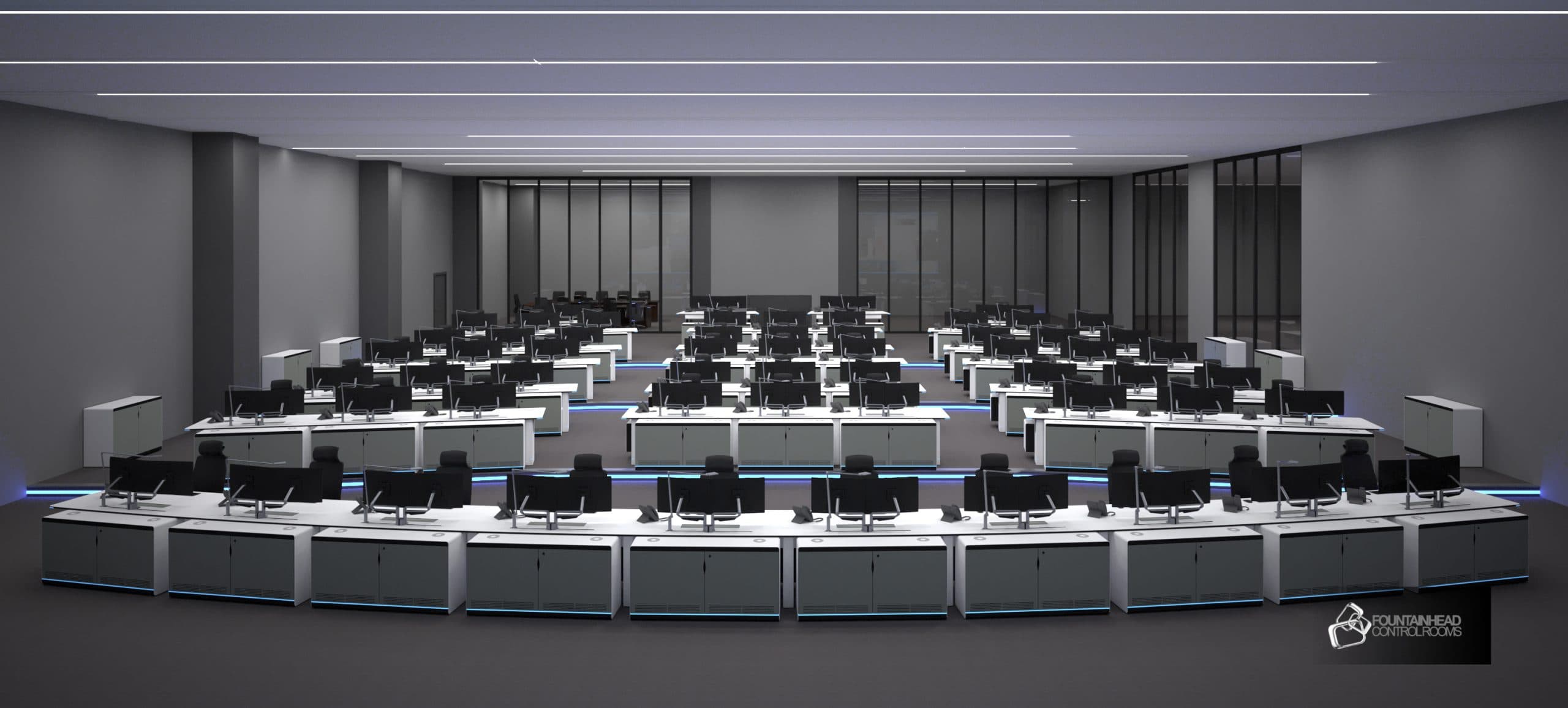 Fountainhead control room installation