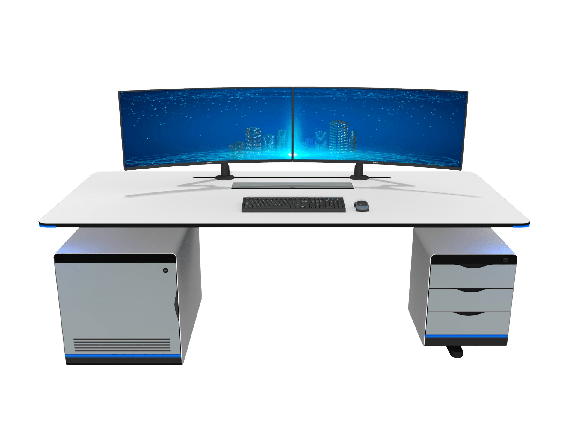 Fixed Control Room Console Furniture